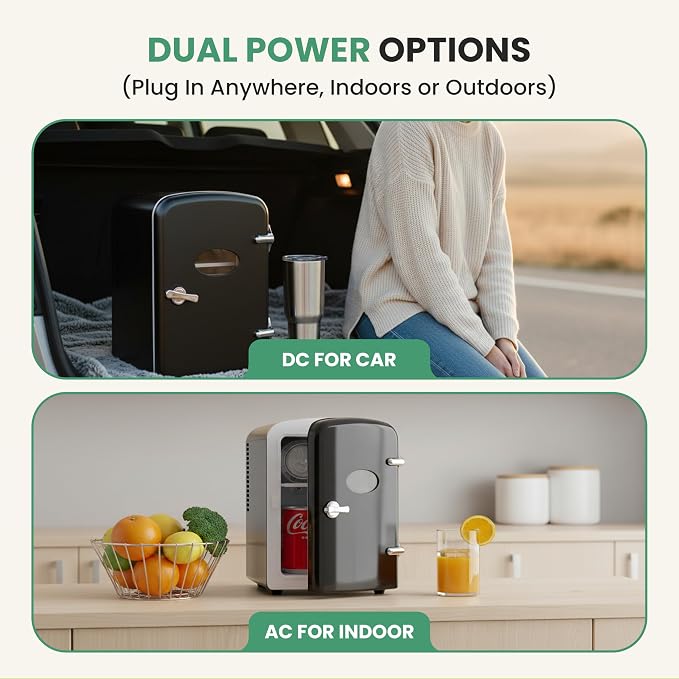Simple Deluxe 4 Liter/6 Can Mini Fridge - Image 6