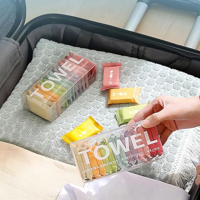 WUWEOT 140 Pack Compressed Towels Tablets, Disposable Face Compressed Towels - Image 5