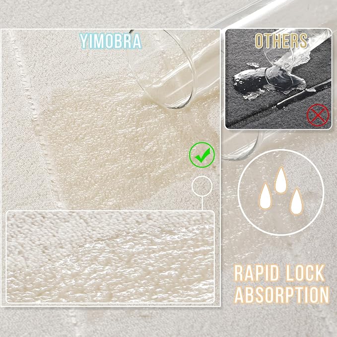 Yimobra Memory Foam Bathroom Rugs Sets 2 Piece - Image 4