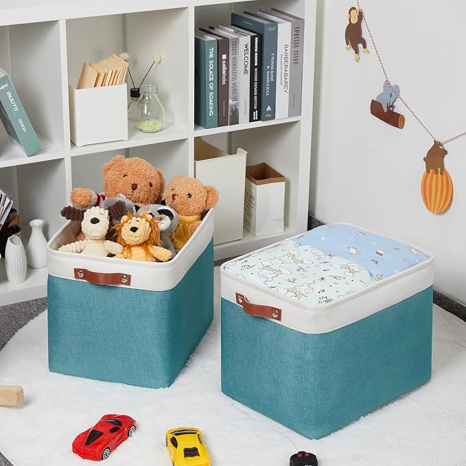 HNZIGE Extra Large Fabric Storage Bin Baskets - Image 3