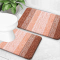 OLANLY Bathroom Rug Set 2 Piece, Soft Absorbent Microfiber Bath Mats and by OLANLY