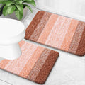 OLANLY Bathroom Rug Set 2 Piece, Soft Absorbent Microfiber Bath Mats and by OLANLY