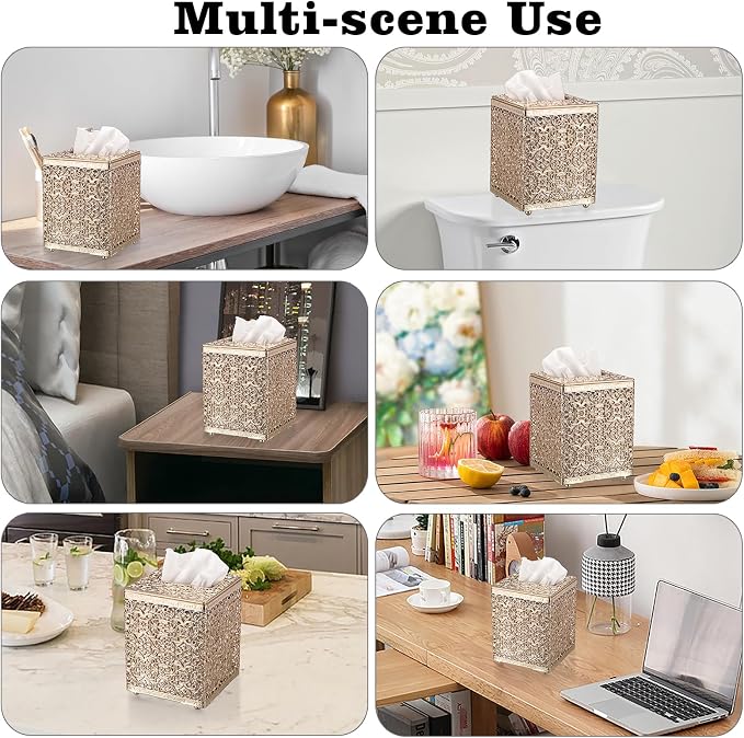 Sumnacon Tissue Box Cover Square Tissue Box - Image 7