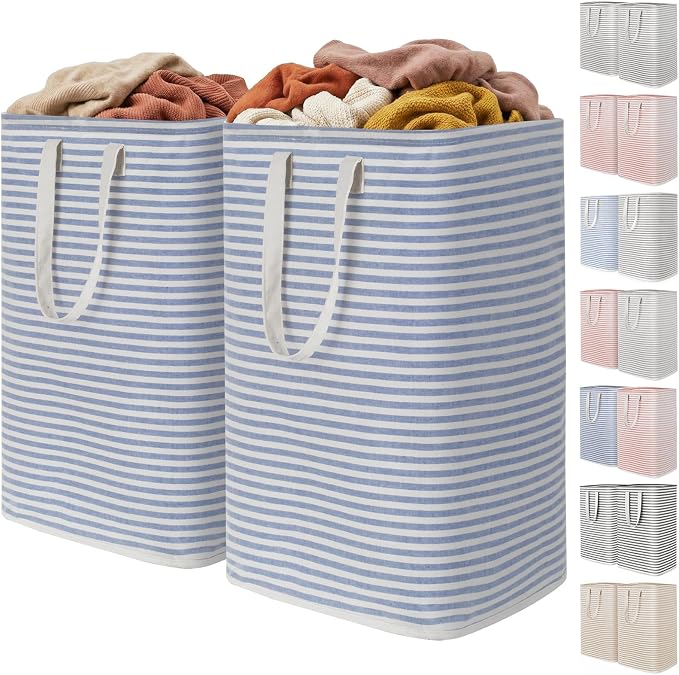 Lifewit 2 Pack Laundry Basket 80L Each, Collapsible Clothes Hamper by Lifewit