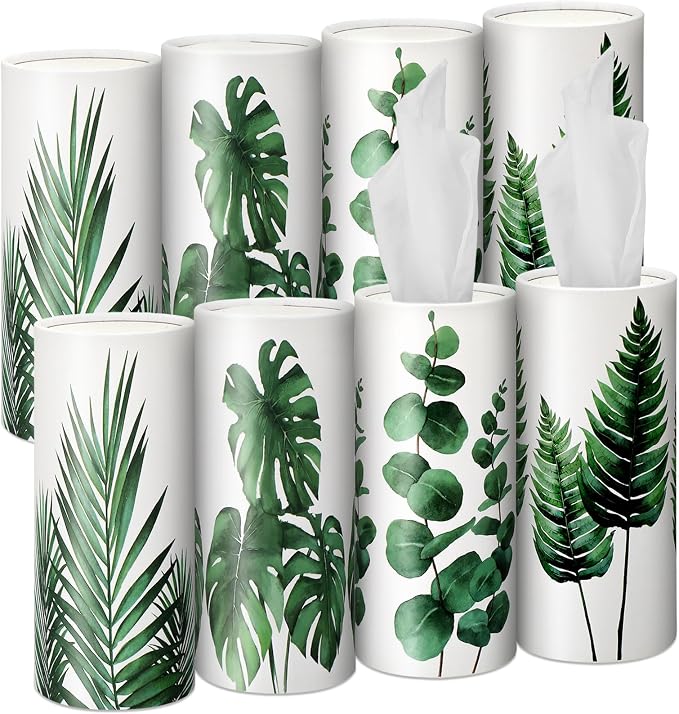 Zonon 8 Pcs Greenery Car Tissue Cylinder by Zonon