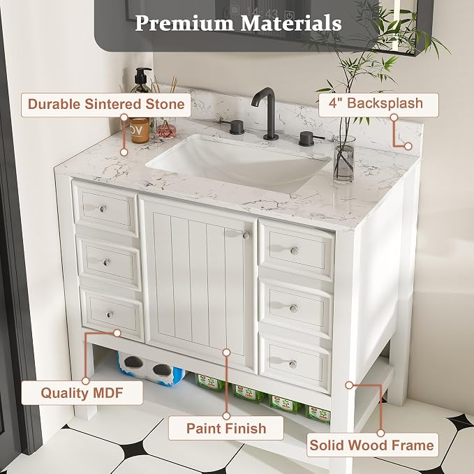 Montary 36" Bathroom Vanity - Image 4