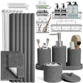 Clara Clark Grey Bathroom Set by ClaraClark