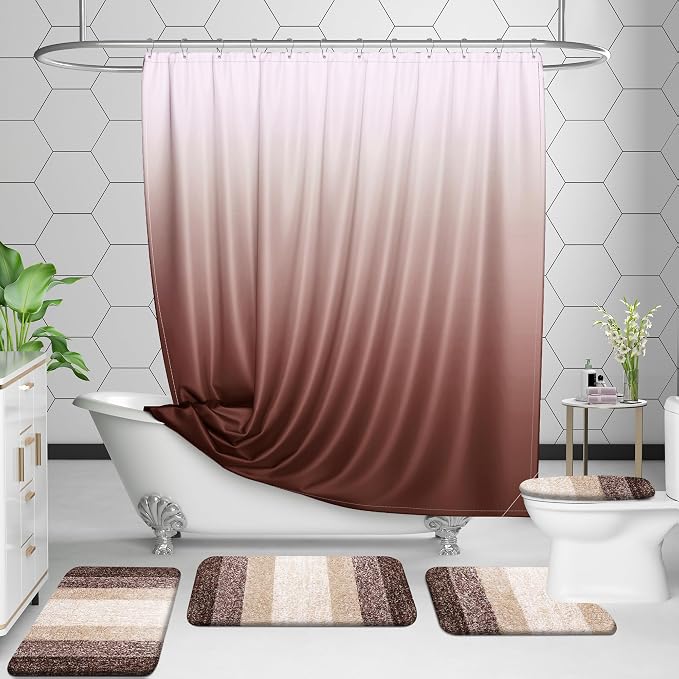 OLANLY Bathroom Rugs Sets 3 Piece, Soft Absorbent Microfiber Bath Mats and - Image 7