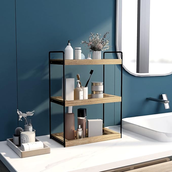 Dorhors 3 Tier Bathroom Counter Organizer, Countertop Bathroom Storage Shelf - Image 2