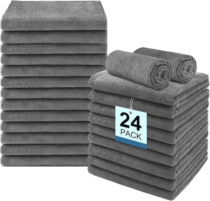 24 Pack Gym Towels Set by Unimade