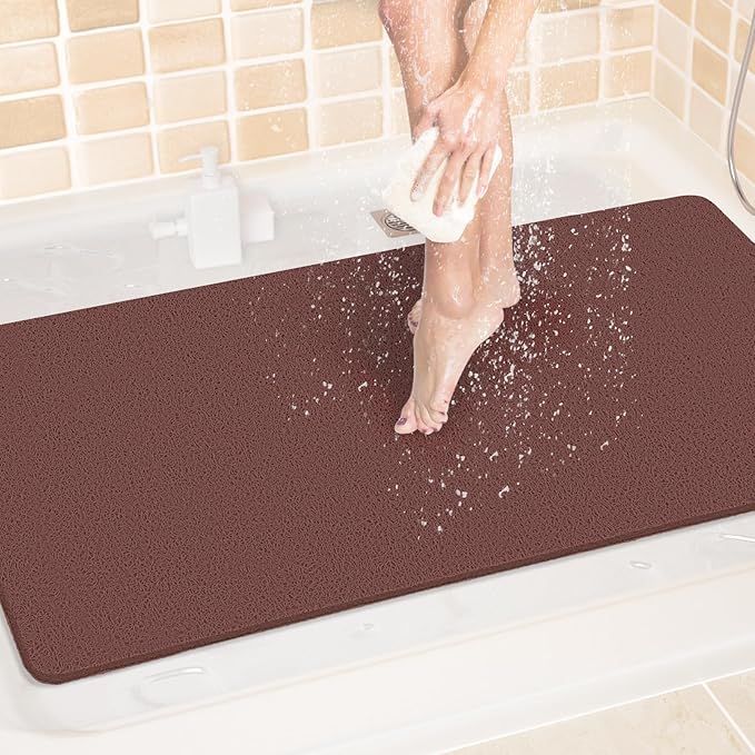 LuxStep Shower Mat Bathtub Mat, 40x24 inch, Non-Slip Bath Mat by LuxStep