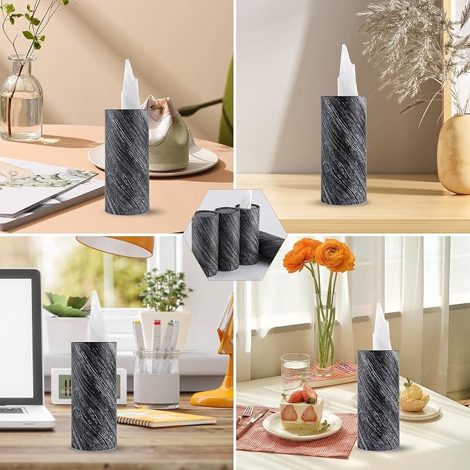 SINGARO Car Tissue Holder, 4 Pack Car Cup Holder Facial Tissues - Image 6