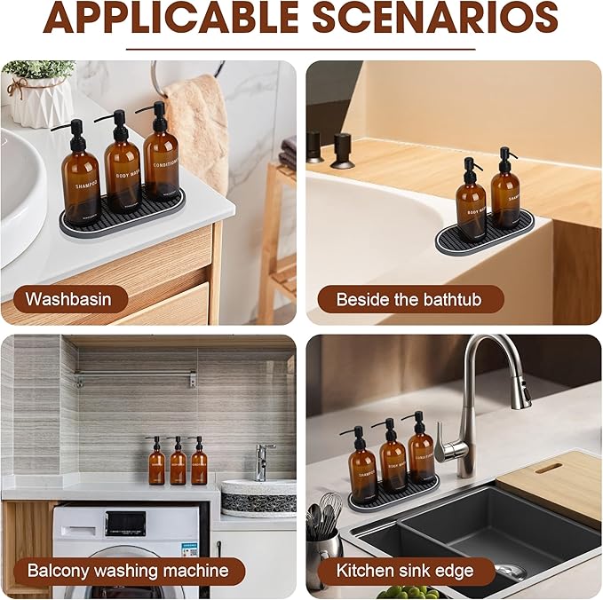 Glass Shampoo and Conditioner Dispenser-Shower Soap Dispenser - Image 7