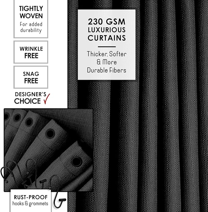 Clara Clark Coal Black Bathroom Set - Image 4