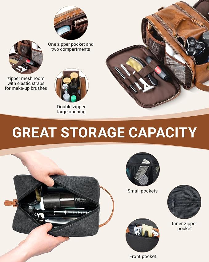Elviros Travel Toiletry Bag Gift - Image 5