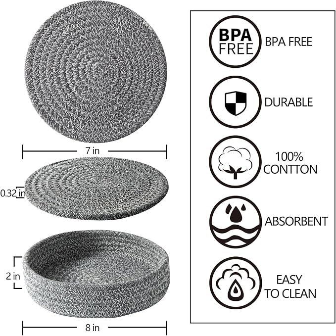 Trivets for Hot Dishes, Trivets for Hot Pots and Pans, Hot Pads for Countertops - Image 2