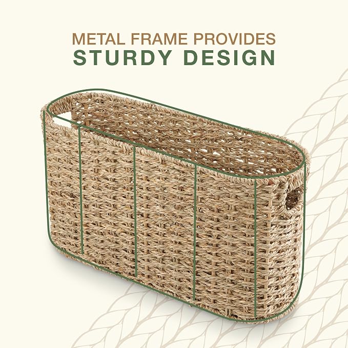Seagrass Toilet Paper Storage Basket - Image 5