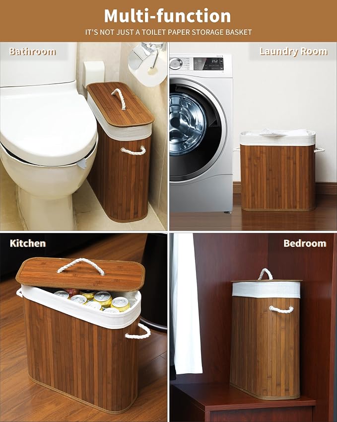 Bamboo Toilet Paper Storage - Image 6