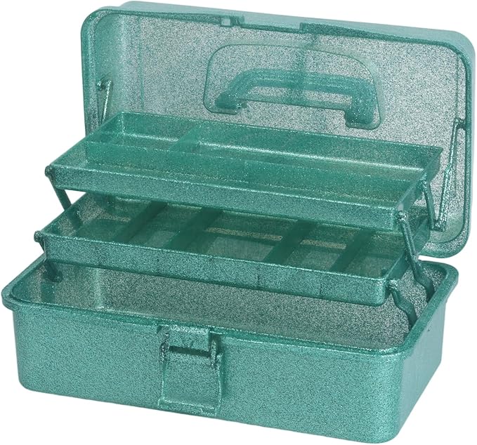 3-Tier Stackable Storage Organizer Box | Portable Multi-Use Tackle Box by Qiveno