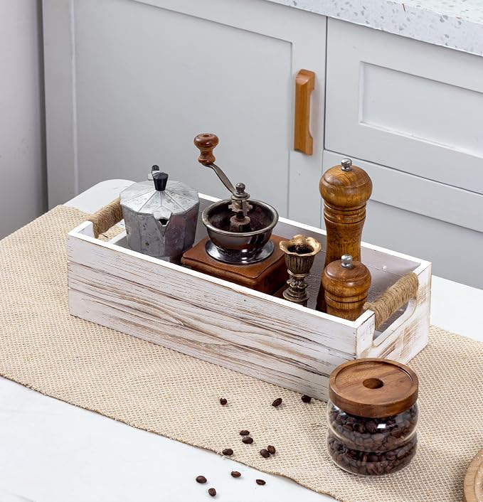 TIMRIS Rustic Wooden Toilet Paper Holder, Farmhouse Bathroom Decor, Toilet Tank - Image 5