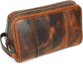 ELIZO Premium REAL Leather Toiletry Bag by Elizo