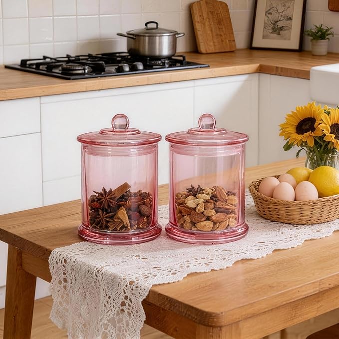 Qtip Holder & Cotton Pad Dispenser, Bathroom Organizer and Storage Canisters - Image 6