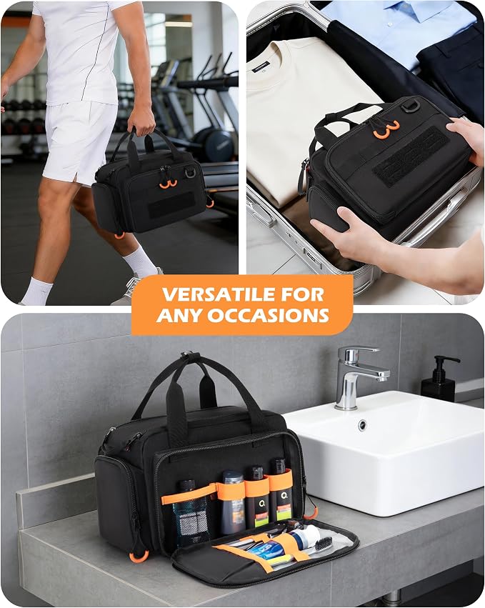 Tactical Travel Toiletry Bag for Men, Extra Large Dopp Kit Organizer - Image 7