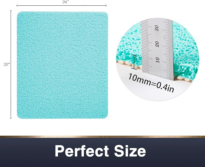 Asvin Soft Textured Bath, Tub Mat, 24x32 Inch, Phthalate Free, Non Slip Comfort - Image 5