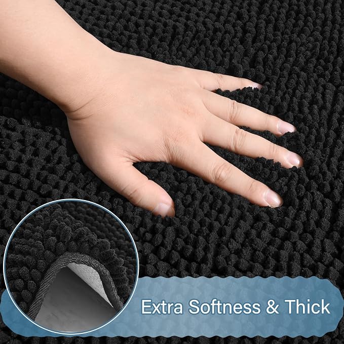 AROGAN Bathroom Rug Sets 2 Piece, Machine Washable Bath Rug Set, Absorbent and - Image 4