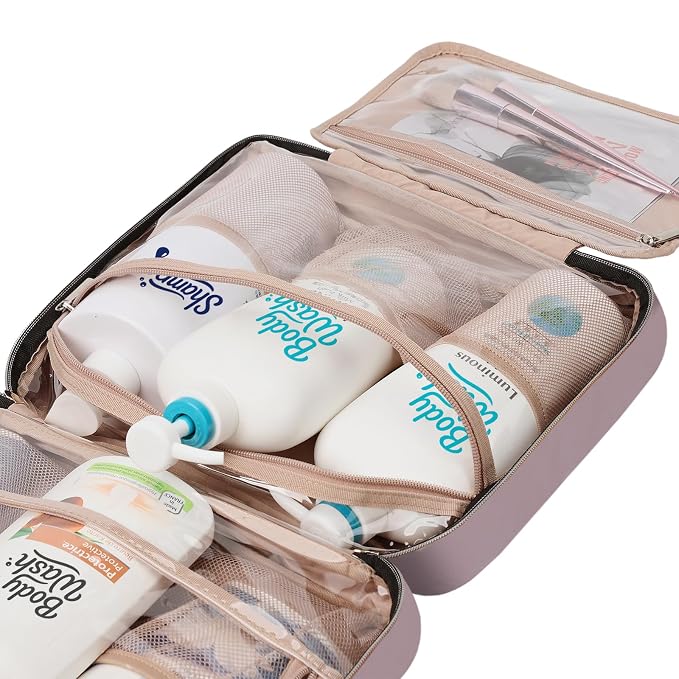 NISHEL Travel Toiletry Bag for women, Portable Hanging Organizer for - Image 7