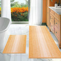 BSICPRO Bathroom Rugs and Mats Sets, 2 Piece Thick Absorbent Chenille Non Slip by BSICPRO