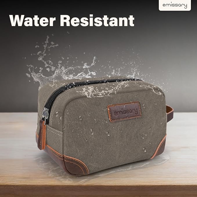 emissary Mens Travel Toiletry Bag, Dopp Kit - Image 6