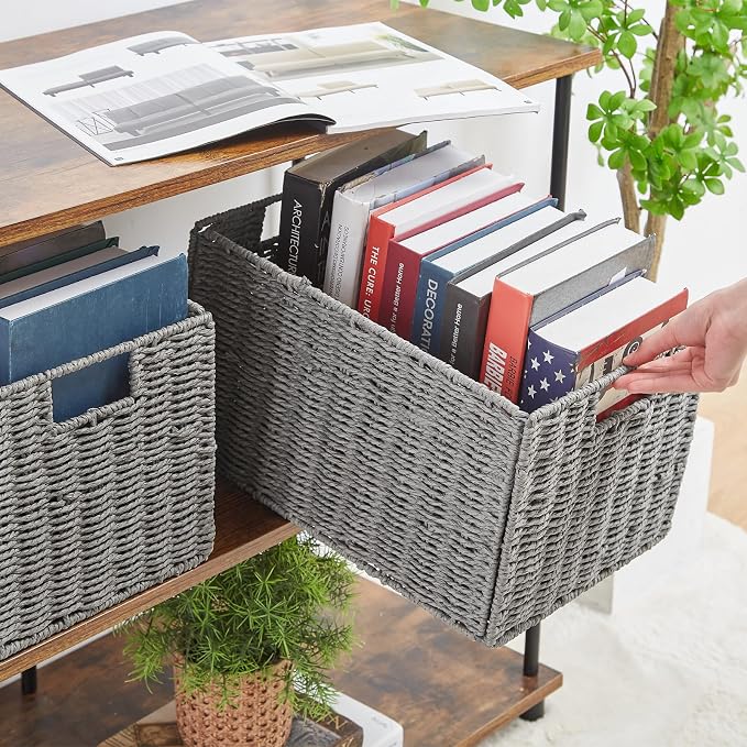 Vagusicc Wicker Storage Basket, Small Storage Baskets - Image 6
