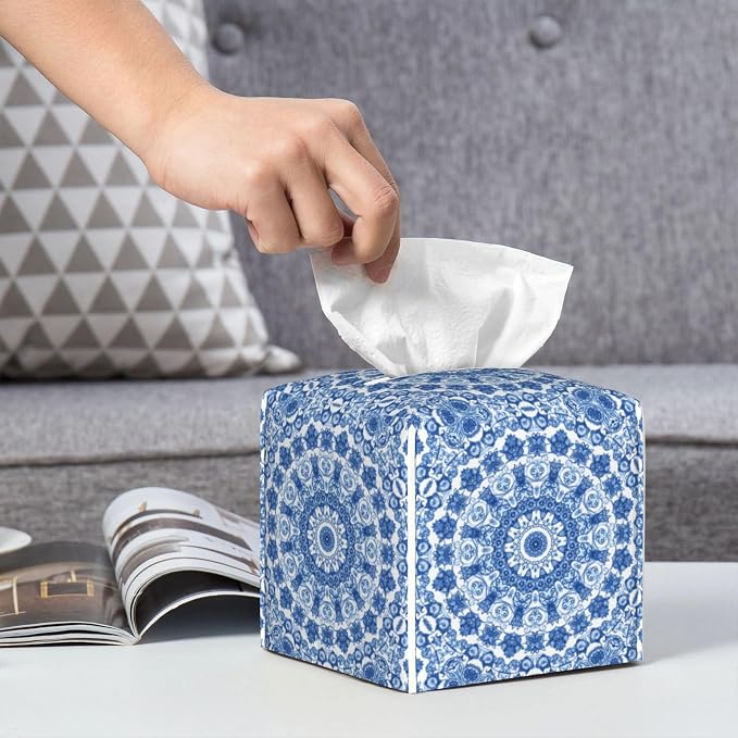 Boho Mandala Flower Tissue Box Cover Square - Image 6