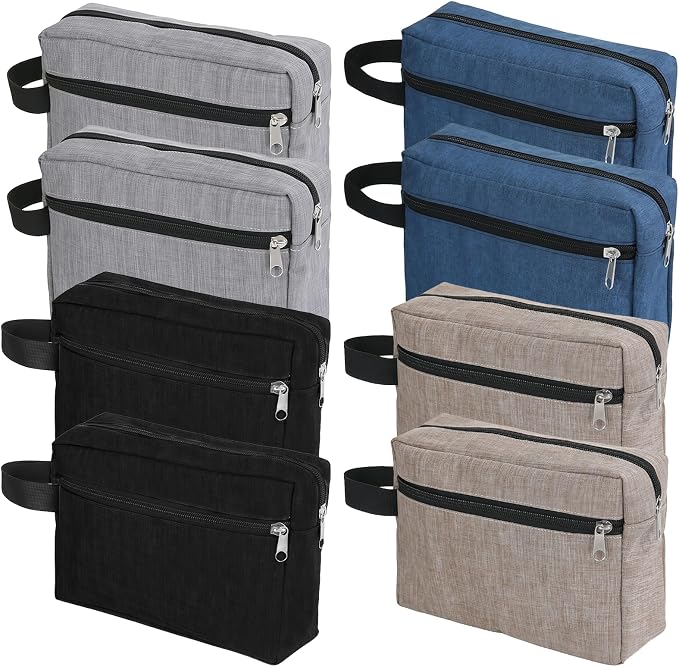 8 PCS Travel Toiletry Bag for Women and Men, Travel Pouch, Large Shaving Bag by Unknown