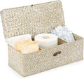 Sumnacon Small Woven Basket for Shelf Wicker Shelf Storage Basket by Sumnacon