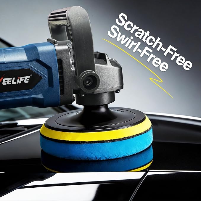 GEVEELIFE 9Pcs Buffing Polishing Pads Kit, 6 Inch Buffing Pads, Sponge & Woolen - Image 7