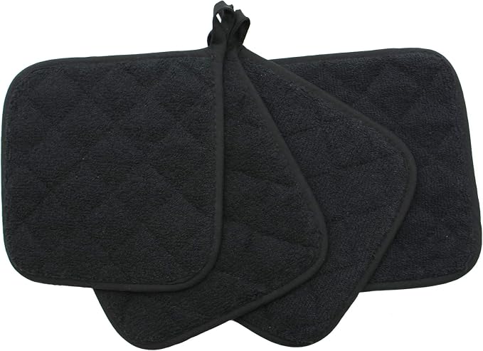 Cotton Pot Holders Cotton Made Machine Washable Heat Resistant Everyday Kitchen - Image 3