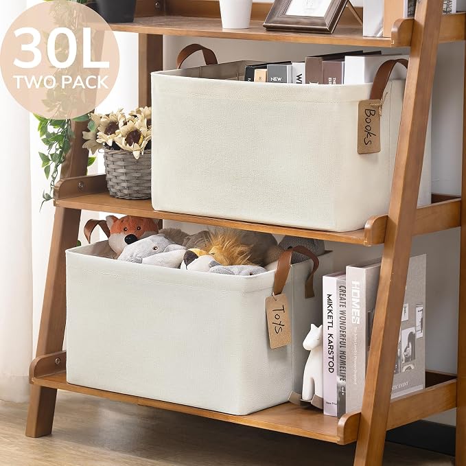 CHICVITA Storage Baskets for Shelves, Closet Organizers and Storage, 16 ¾" L x - Image 8