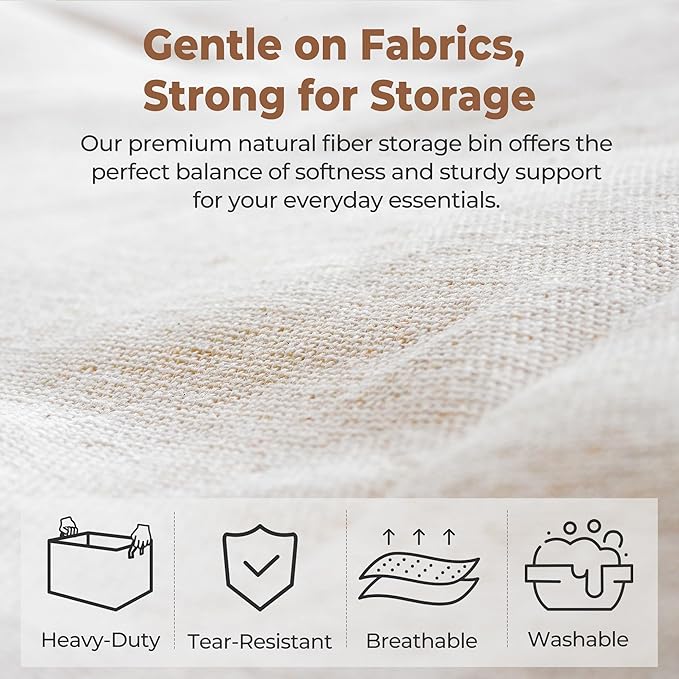 StorageWorks Fabric Storage Bins, Large Storage Baskets - Image 4