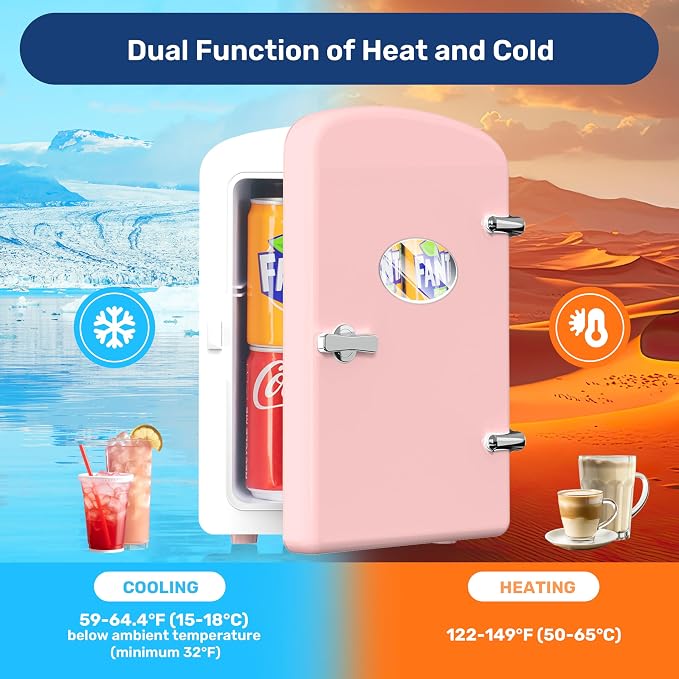 HealSmart Mini Fridge Portable 6 Liter/9 Can - Image 8