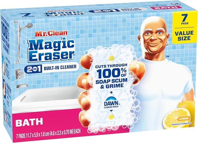 Mr. Clean Magic Eraser Sponge, Bathroom Cleaner, Shower Cleaner, Tub Cleaner - Image 11