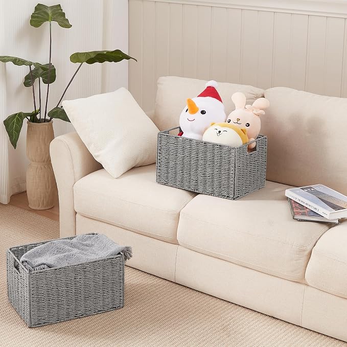 Vagusicc Wicker Storage Basket, Small Storage Baskets - Image 8