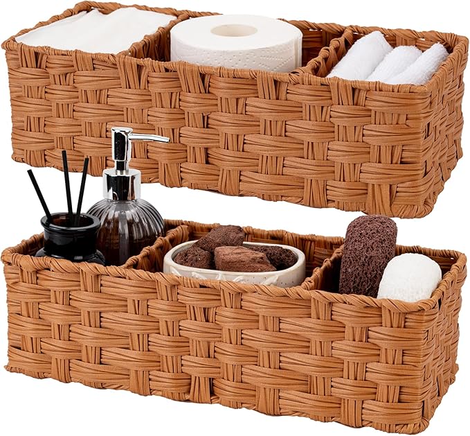 GRANNY SAYS Bathroom Toilet Organizer, Back of Toilet Storage Basket, by GRANNYSAYS