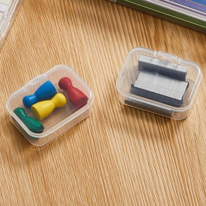 Goodma Small Bead Organizers, 54 Pieces Plastic Storage Cases Mini Clear - Image 6