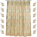 Zahari Home 13pc Sinatra Bathroom Shower Curtain Set by ZahariHome