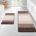 OLANLY Bathroom Rug Set 2 Piece, Soft Absorbent Microfiber Bath Rug Set by OLANLY