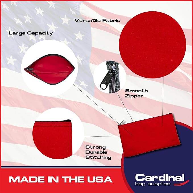 Multipack of 2 Compact Zipper Cloth Pouches, Zipper Bag, Travel Toiletry - Image 3