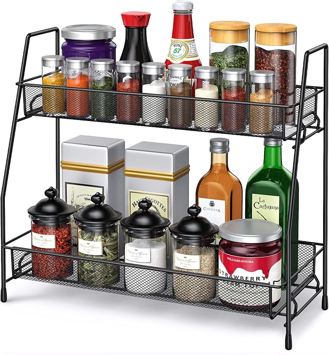 Spice Rack Organizer for Cabinet, Bathroom Organizer Countertop, Bathroom by SPISPI