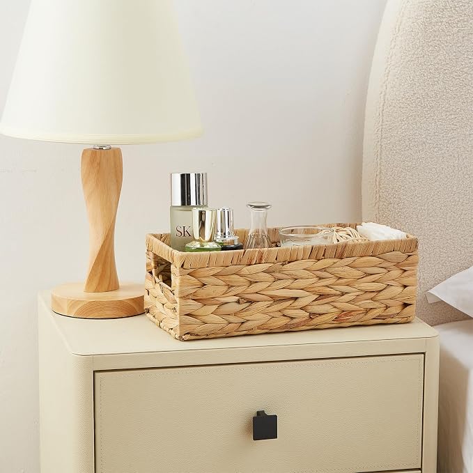 Vagusicc Water Hyacinth Wicker Storage Basket - Image 7